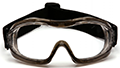 Low Profile Goggles with Clear Anti-Fog Lens - 2