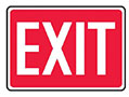 Exit Safety Signs