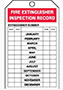 OSHA Fire Extinguisher Inspection Record Tags