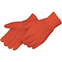 Orange Cotton Corduroy Double Palm Gloves