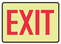 Exit Lumi-Glow™ Safety Signs