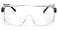 Defiant® Jumbo Size Protective Eyewear with Clear Lens and Black Temples - 2