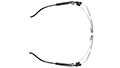 Defiant® Jumbo Size Protective Eyewear with Clear Lens and Black Temples - 5
