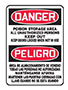 Poison Storage Area All Unauthorized Persons Keep Out Bilingual OSHA Danger Safety Signs